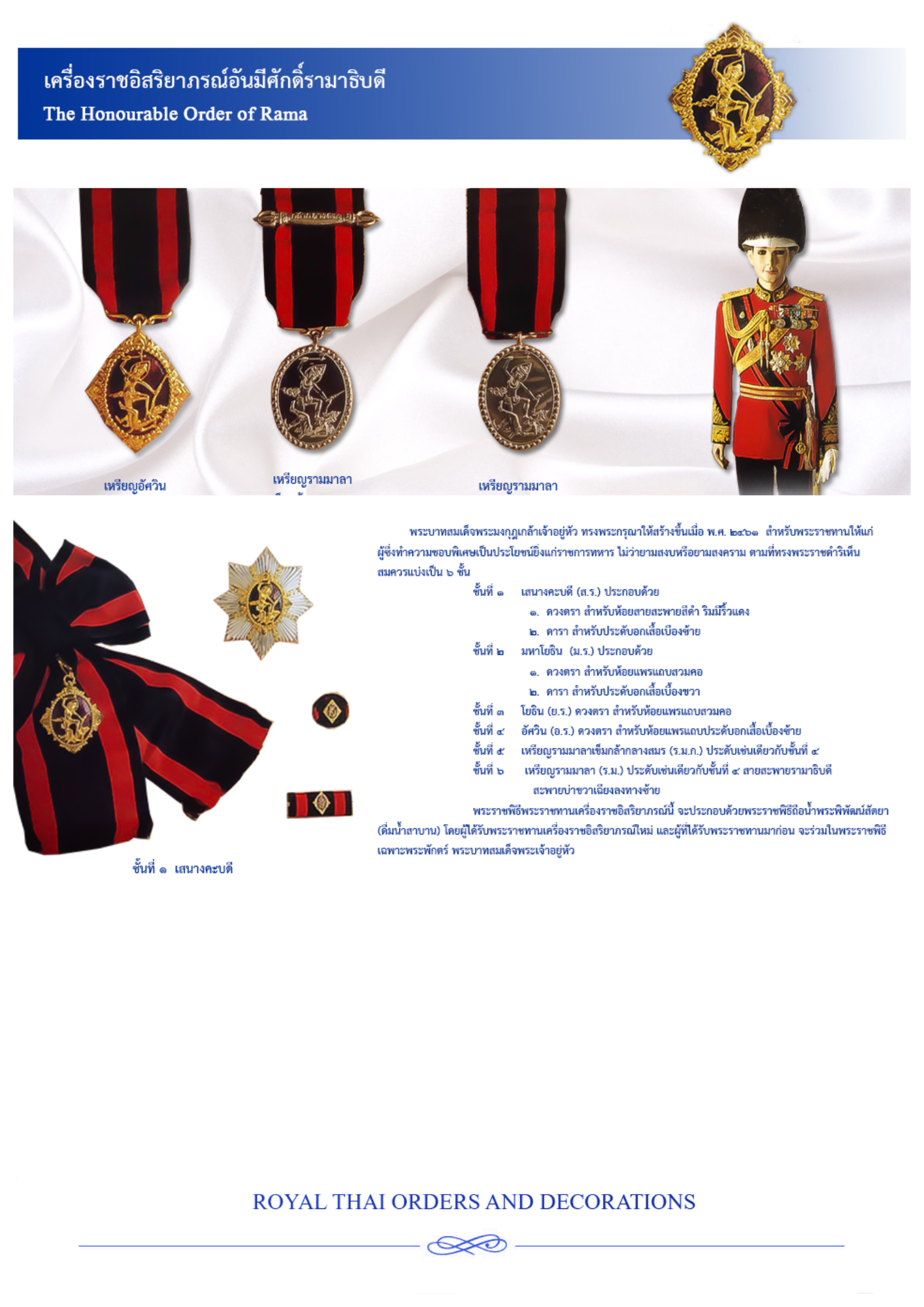 เครื่องราชอิสริยาภรณ์อันมีศักดิ์รามาธิบดี